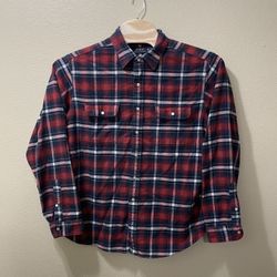 Men’s XXL Polo Ralph Lauren Red Plaid LS Button Front Flannel Shirt