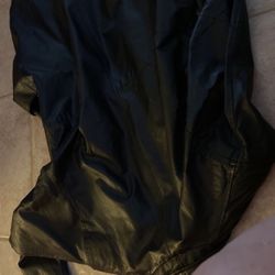 Black  Leather Long Coat