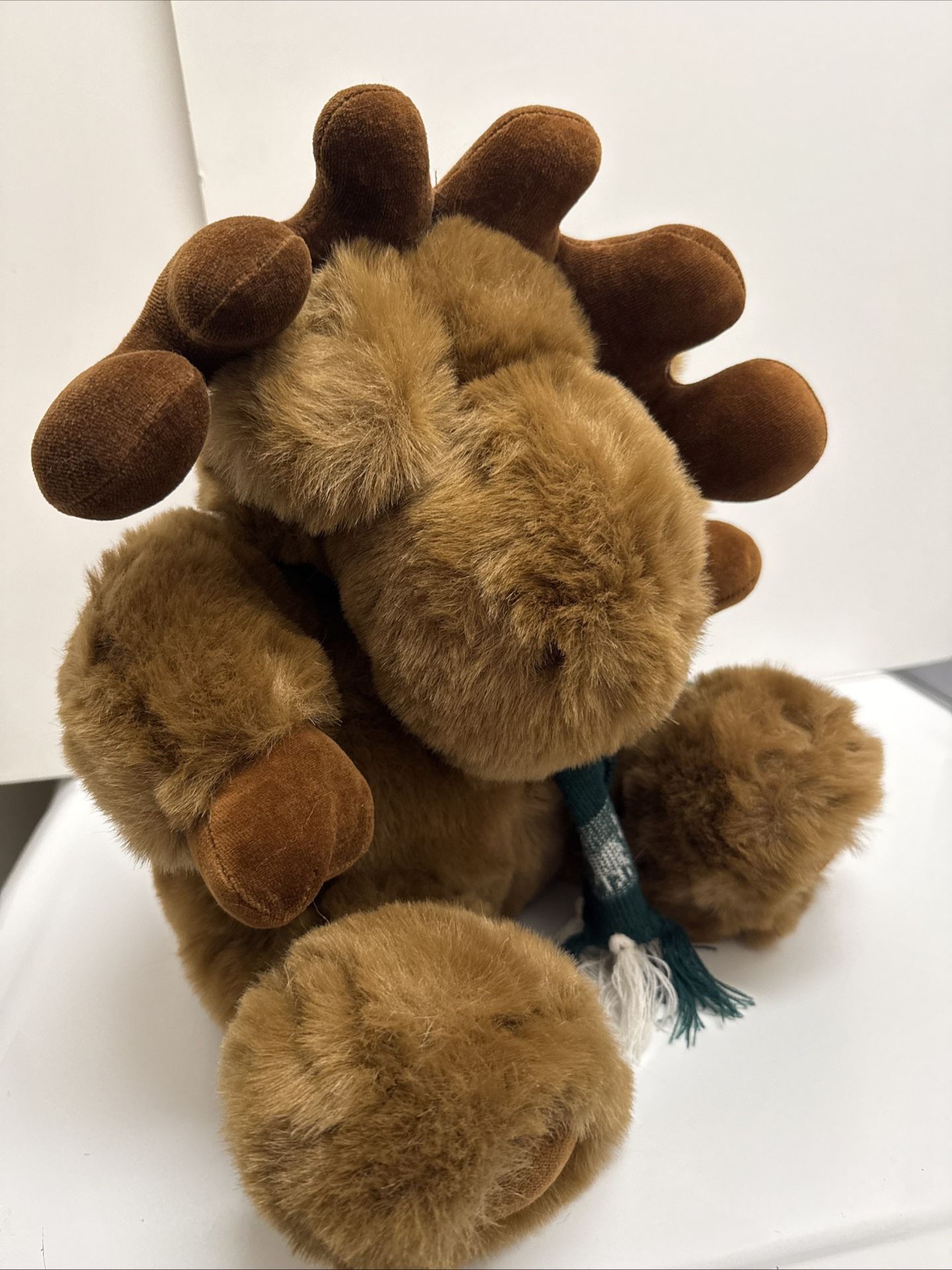 Vintage Bullock's Northern Exposure at Macy's 16" Moose Plush with Scarf 1990