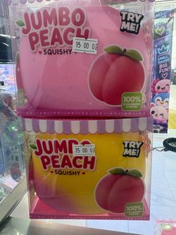 Jumbo Peach Squishy Toy – Strawberry Scented