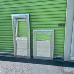 Leaner & Wall Mirrors Set