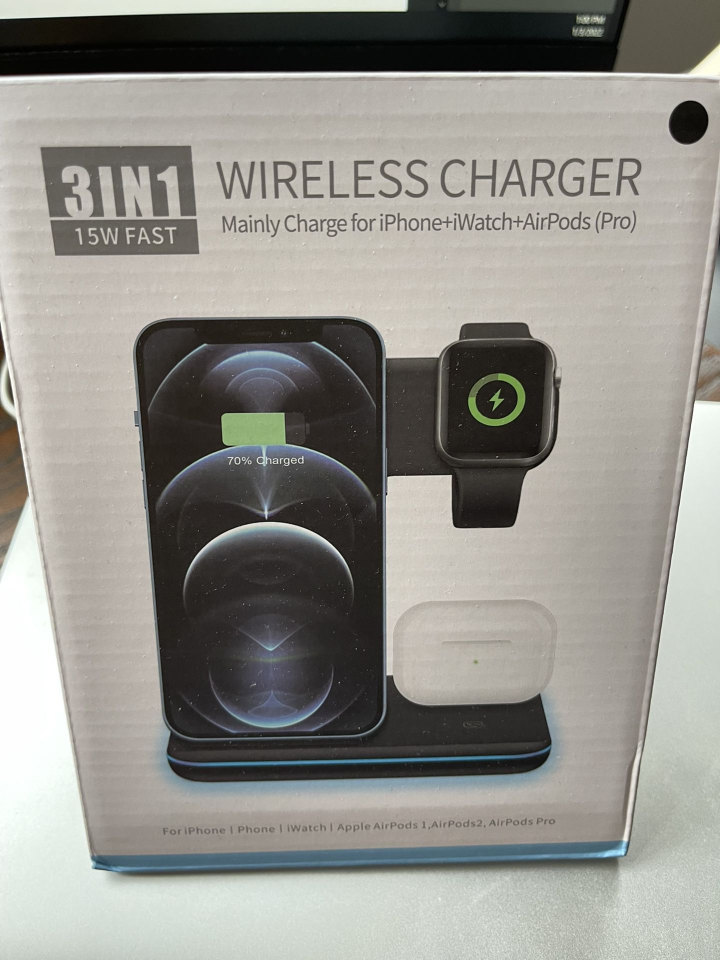 3 in 1 Charger - iPhone, iWatch, Airpods 