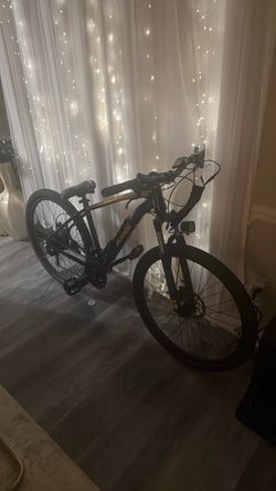 Black and Orange Mountain Bike