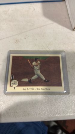 Ted Williams Baseball Card in Hard Case