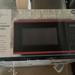 Mainstays Red Microwave Oven 