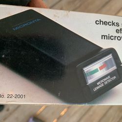 Vtg Micronta 22-2001 Microwave Leakage Detector - Original Box 