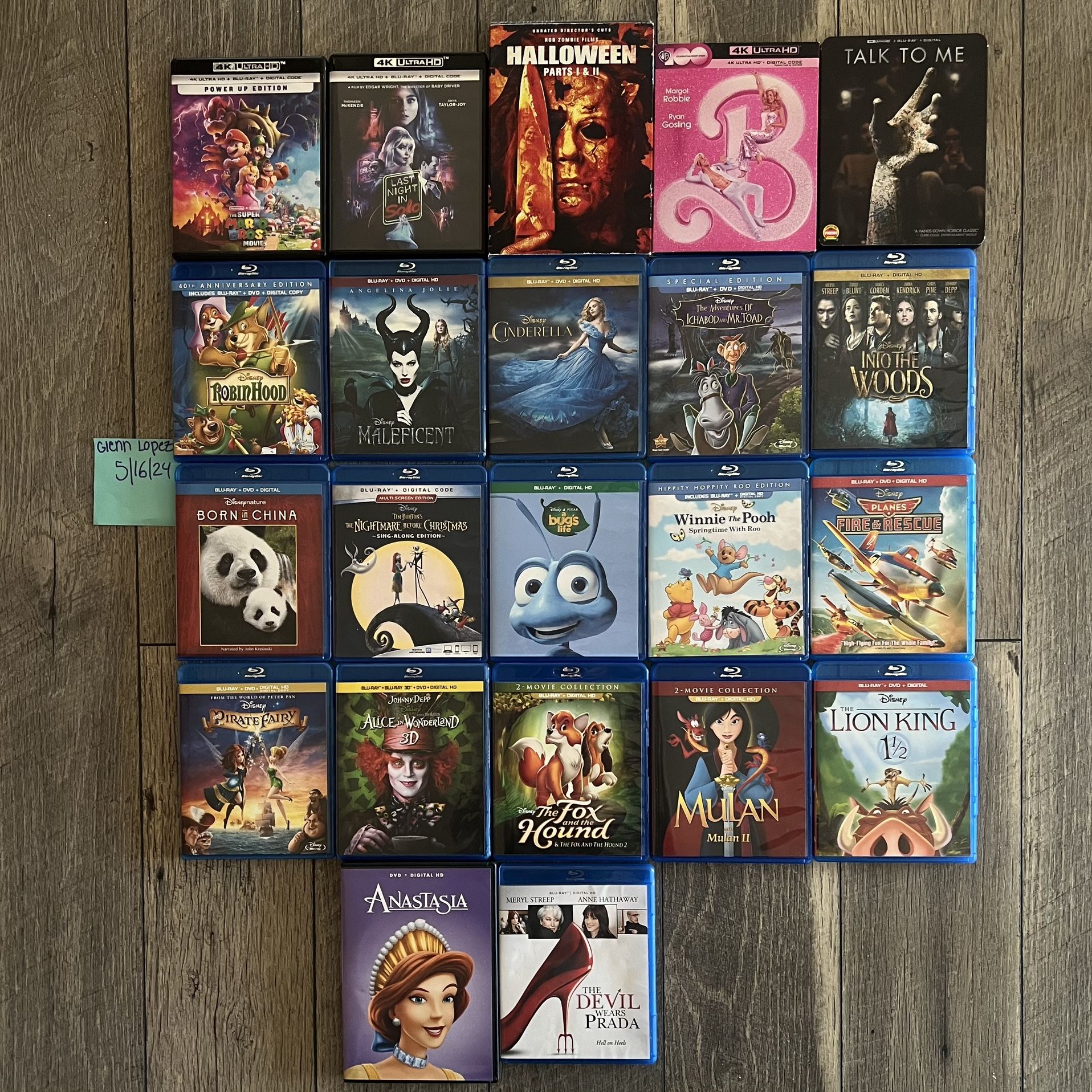 4K UHD & HD Blu-ray DVDs