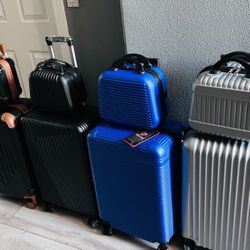 NEW 24” Luggage + 12” Makeup Case Set – $30 FIRM | Choose Any Color  Brand new 24-inch hard-shell luggage with matching 12-inch makeup/cosmetic case. 