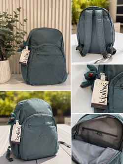 Kipling Nylon Backpack in Teal. Totally NEW