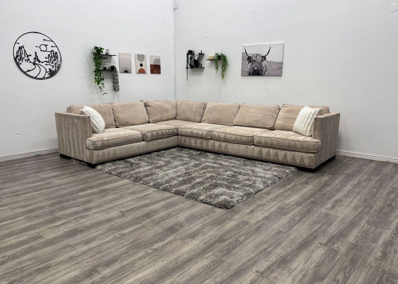 Cream Sectional Couch - Free Delivery
