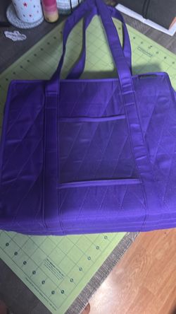 Yazzie craft carrying bag in purple