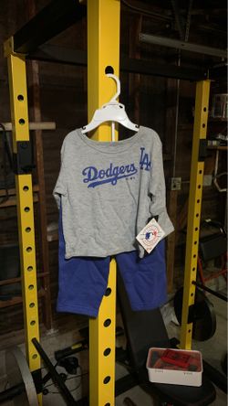 Brand New ADIDAS 2 piece toddler LOS ANGELES DODGER set sz 12m