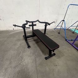 Only $135.00. Bench Press In Box!! Set Chest Press Machine with Independent Converging Arms and Dumbbell Rack Bench Holds 440 Lbs
