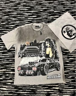 Hellstar grey and white shirt