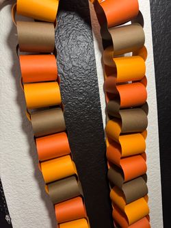 Fall color paper chains