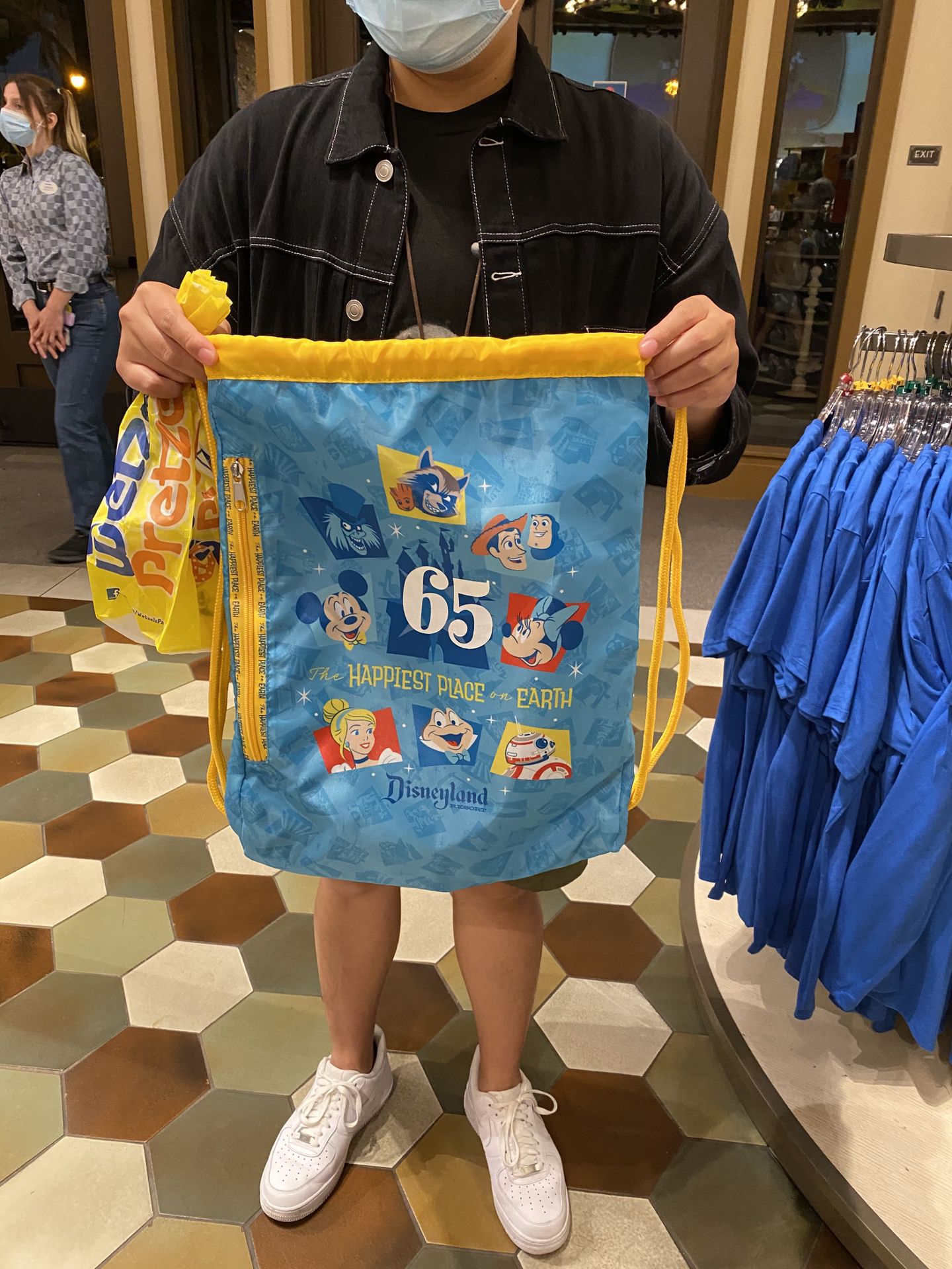 2020 Disney Parks Disneyland 65th Anniversary Magic drawstring bag backpack