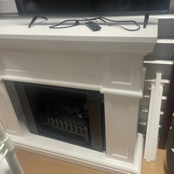 Essex White Electric Fireplace 