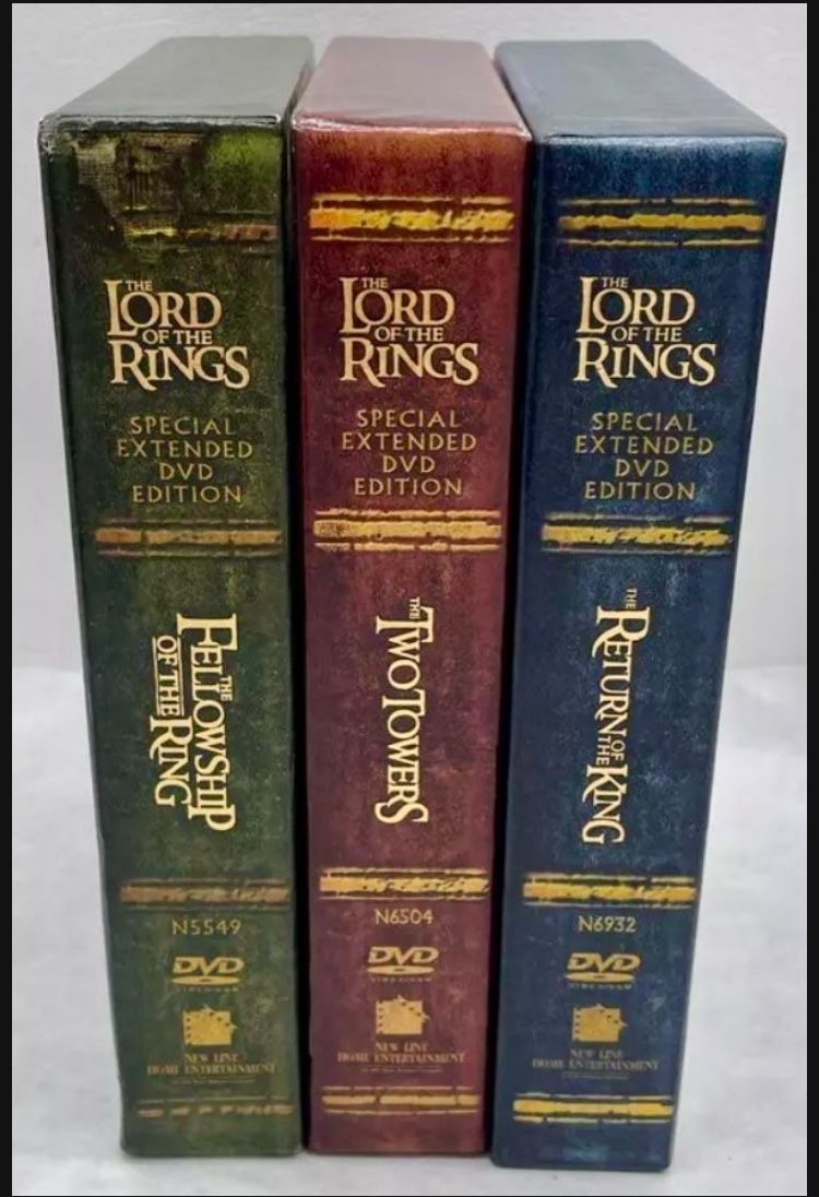 Lord Of The Rings Trilogy LOTR Extended Edition 12 DVD Box Set