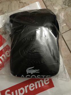 Supreme LACOSTE Shoulder Bag Black