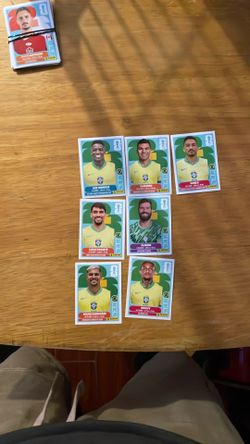 Brazil panini sticker team