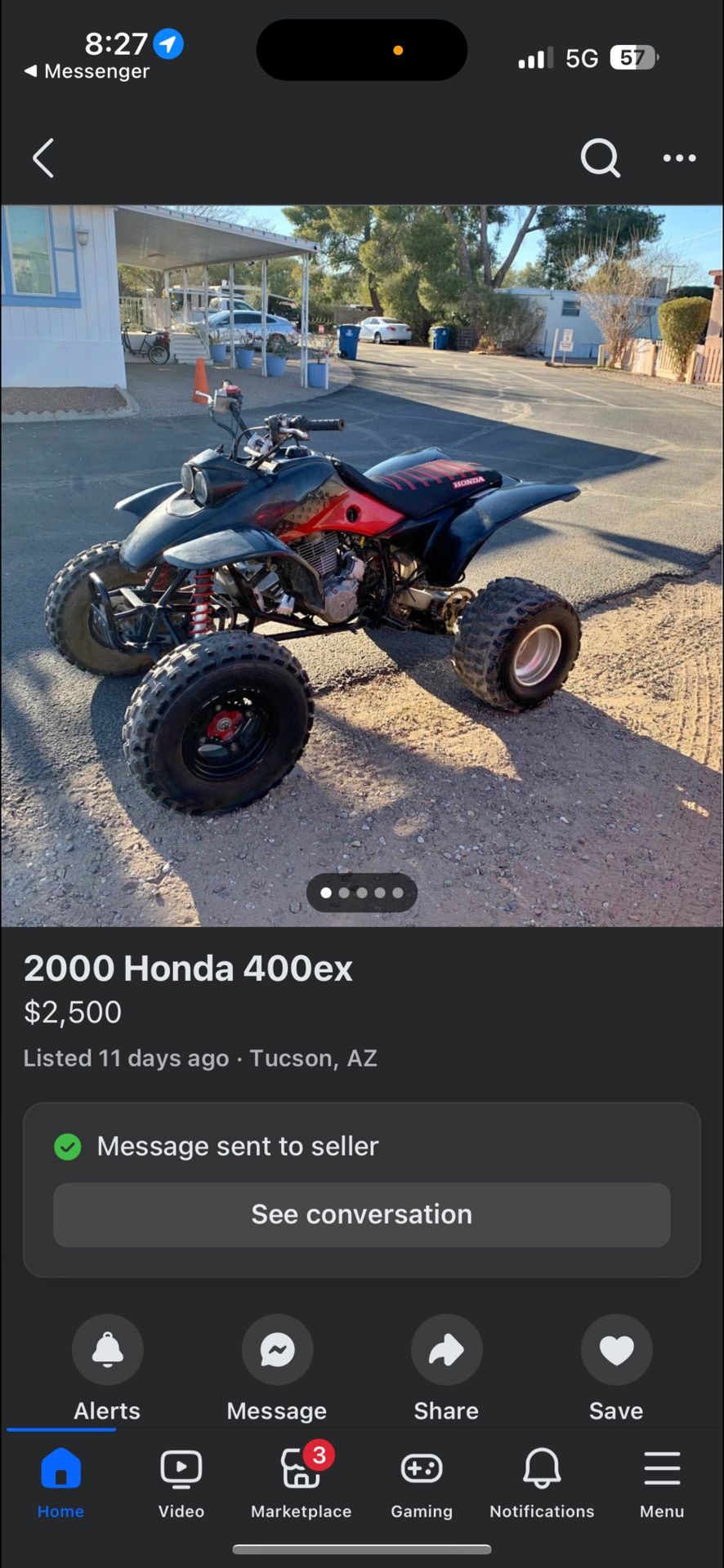 2001 Honda Trx 400 Quad Atv