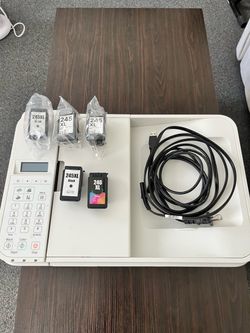Canon MX 492 printer; 3 new 245 XL toners + 2 used