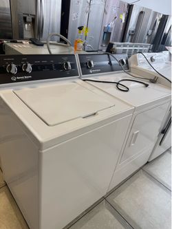 Speed Queen top load washer and electric dryer set