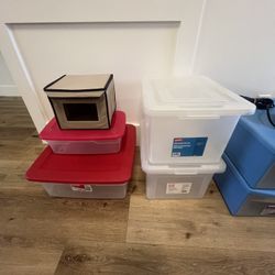 Storage Containers, Slim Hangers, Iron 