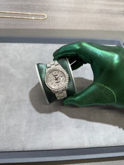 Rolex datejust stainless steel 36mm Bustdown 