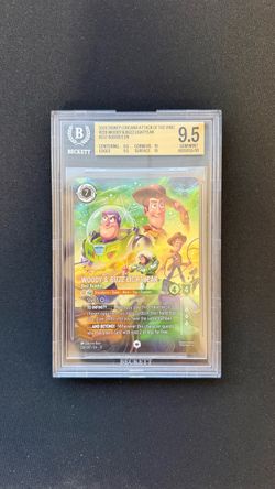 Disney Lorcana Attack of the Vine! #228 Woody & Buzz Best Buddies BGS 9.5 Foil