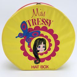 Rare 1971 Miss Tressy Hat Box By Ideal Toy Corp In Hollis N.Y. 11423 Carry Bag