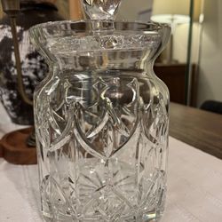 Waterford Style Crystal Biscuit Cookie Jar 