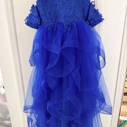 Royal blue Girls formal gown size 12