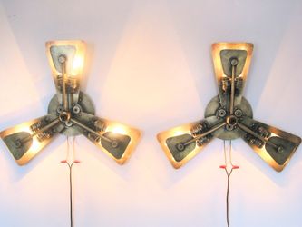 Vintage Wall Sconces (hand made/unique)