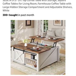 BRAND NEW Lift top coffee table