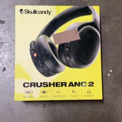 Skullcandy Crusher ANC 2 Over-Ear Noise Canceling Wireless Headphones with Sensory Bass and Charging Cable, 50 Hr Battery, Skull-iQ, Alexa Enabled, Mi