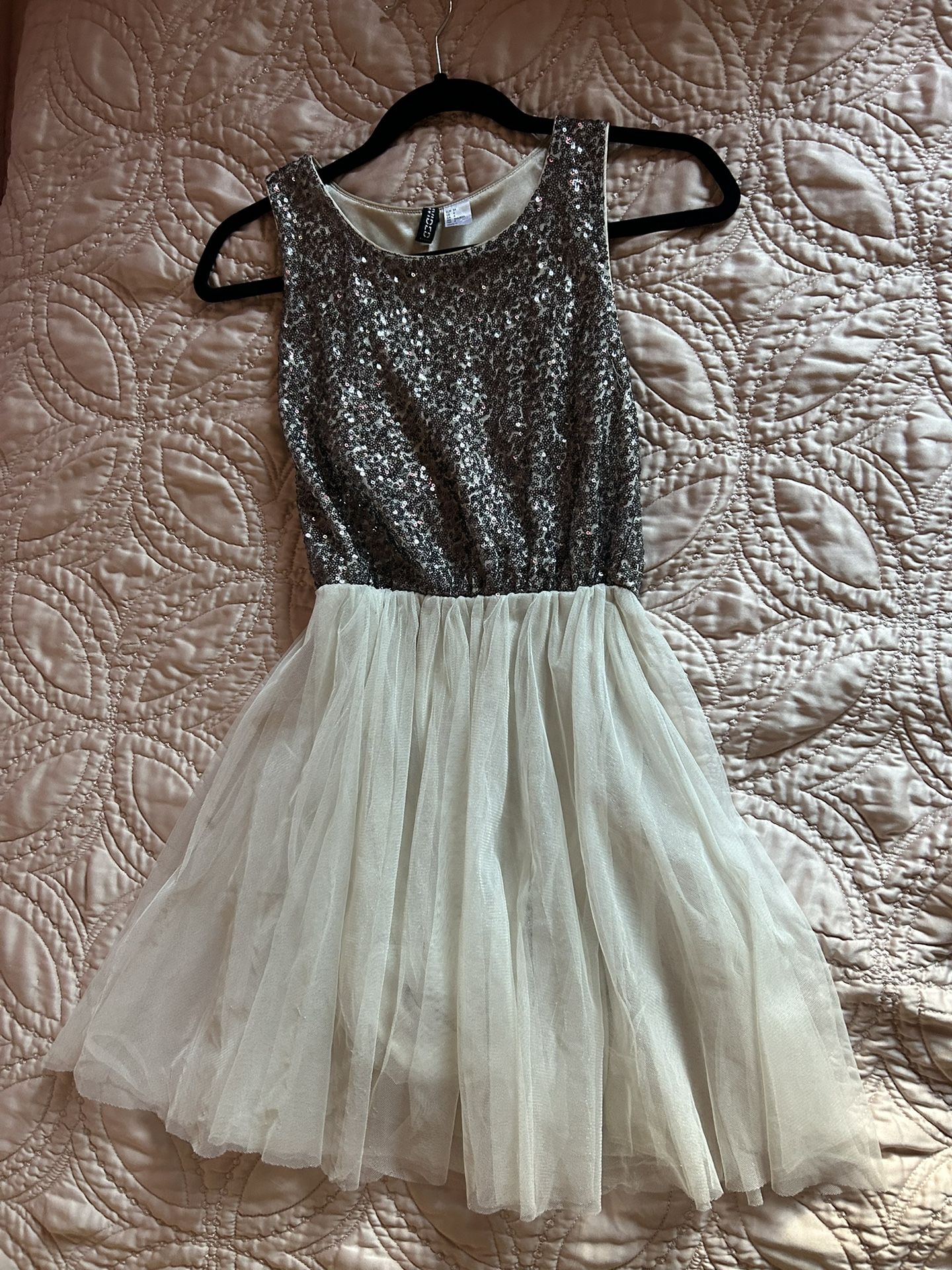 Silver Sequin Dress