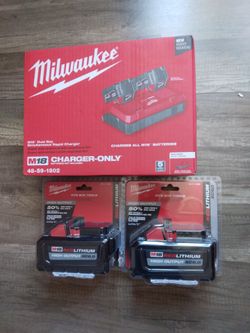 Milwaukee  charger & batteries