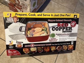 🤩 NEW Red Copper 5 Piece Set