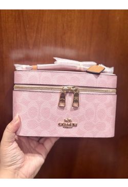 Pink Coach Cosmetic Case