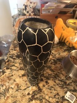 Brown heavy vase