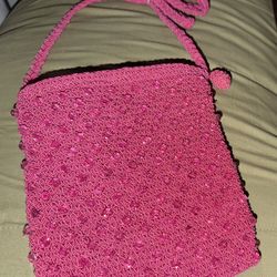 Crossbody pink purse 