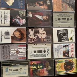 collection of vintage cassette tapes