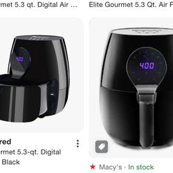 5.3 Elite Gourmet Digital Air Fryer 