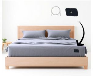 New Erthwell Premium King Size Grounding Sheet for Better Sleep & Wellness - 95% Organic Cotton 5% Silver Fiber Earthing Bed Sheet for Lowered Inflamm