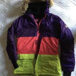 Youth Girls XL 686 Snowboard Or Ski Insulated Coat Color Block Jacket Never Worn