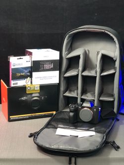Sony a7 IV 33MP Full-Frame with Sirui Aurora 35mm f/1.4 , UV filter and Padded Camera Bag