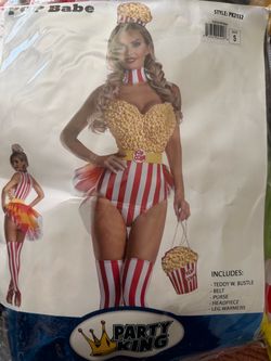 Women’s Popcorn Halloween costume size small