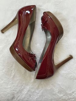 Burgundy heels