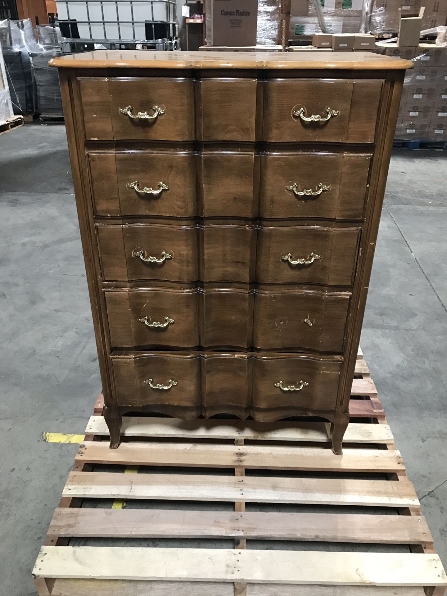 1944 Antique Walnut Dresser